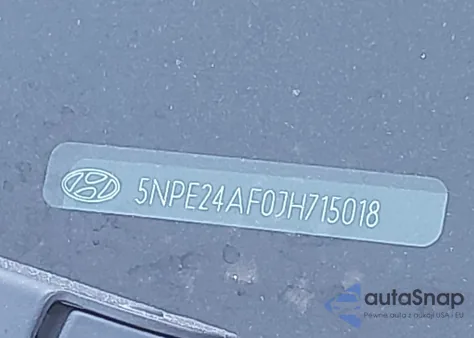 2018 Hyundai Sonata Se from USA, damaged, VIN 5NPE24AF0JH715018